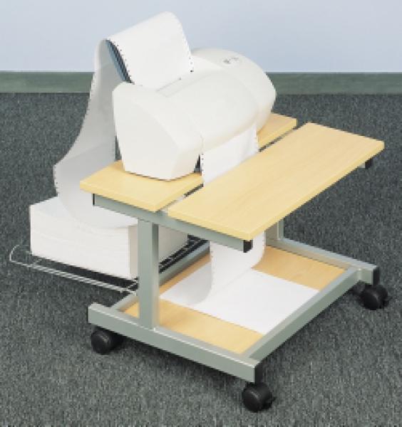 Support imprimante avec roulettes H. 41.5cms